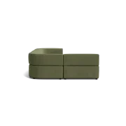 Stretch 4 Seater Open Chaise Sofa - Corduroy Forest gallery detail image