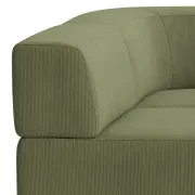Stretch 4 Seater Open Chaise Sofa - Corduroy Forest gallery detail image