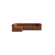 Stretch 4 Seater Open Chaise Sofa - Corduroy Cocoa gallery detail image