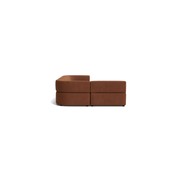 Stretch 4 Seater Open Chaise Sofa - Corduroy Cocoa gallery detail image