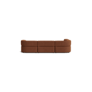 Stretch 4 Seater Open Chaise Sofa - Corduroy Cocoa gallery detail image