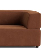 Stretch 4 Seater Open Chaise Sofa - Corduroy Cocoa gallery detail image