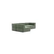 Stretch 4 Seater Open Chaise Sofa - Opal Ocean gallery detail image