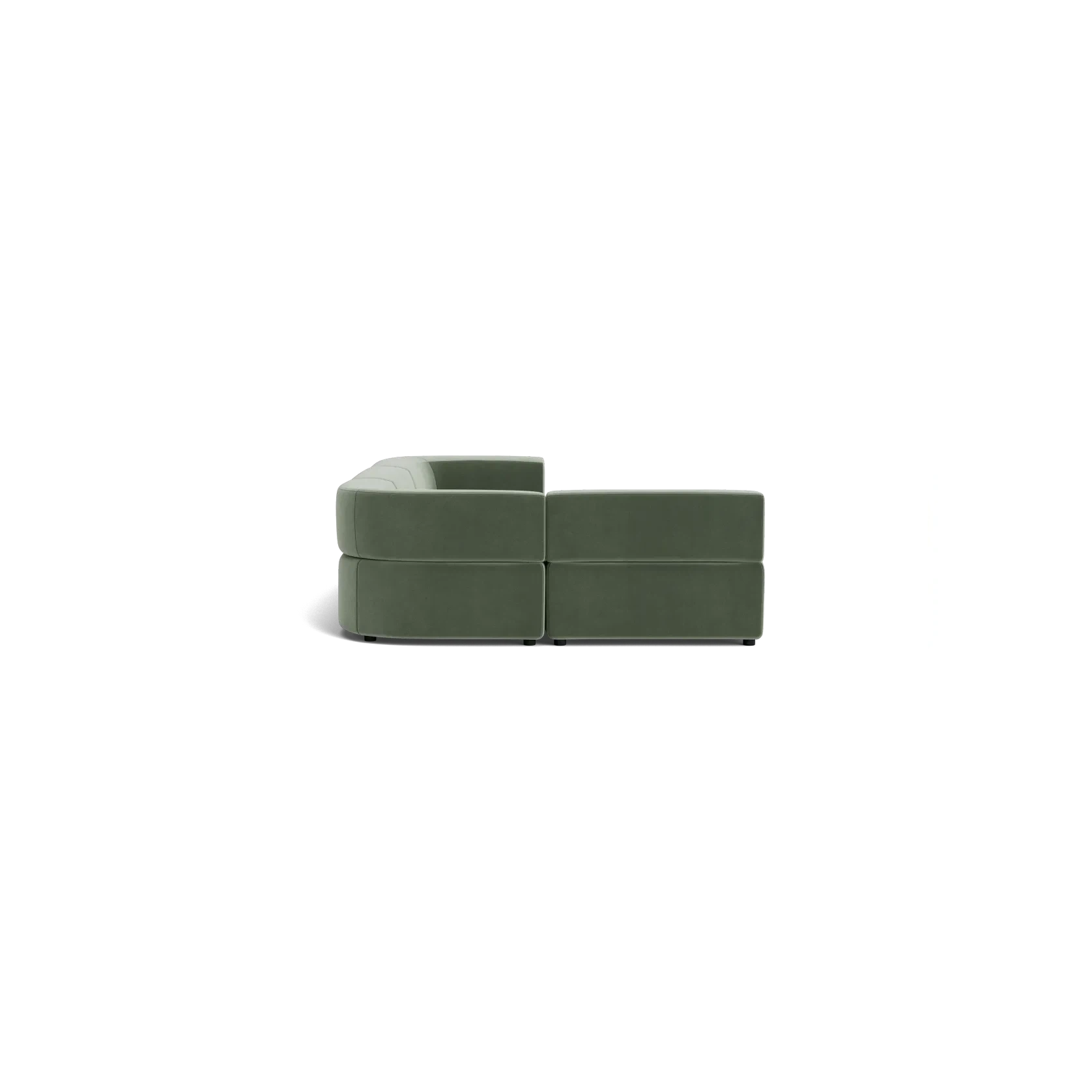 Stretch 4 Seater Open Chaise Sofa - Opal Ocean gallery detail image