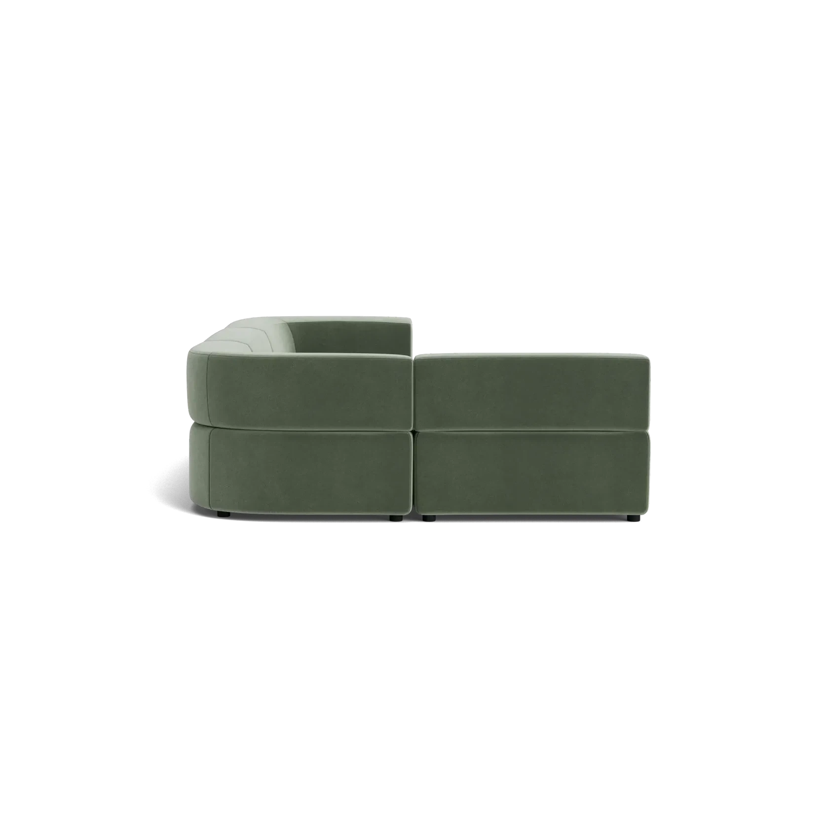 Stretch 4 Seater Open Chaise Sofa - Opal Ocean gallery detail image