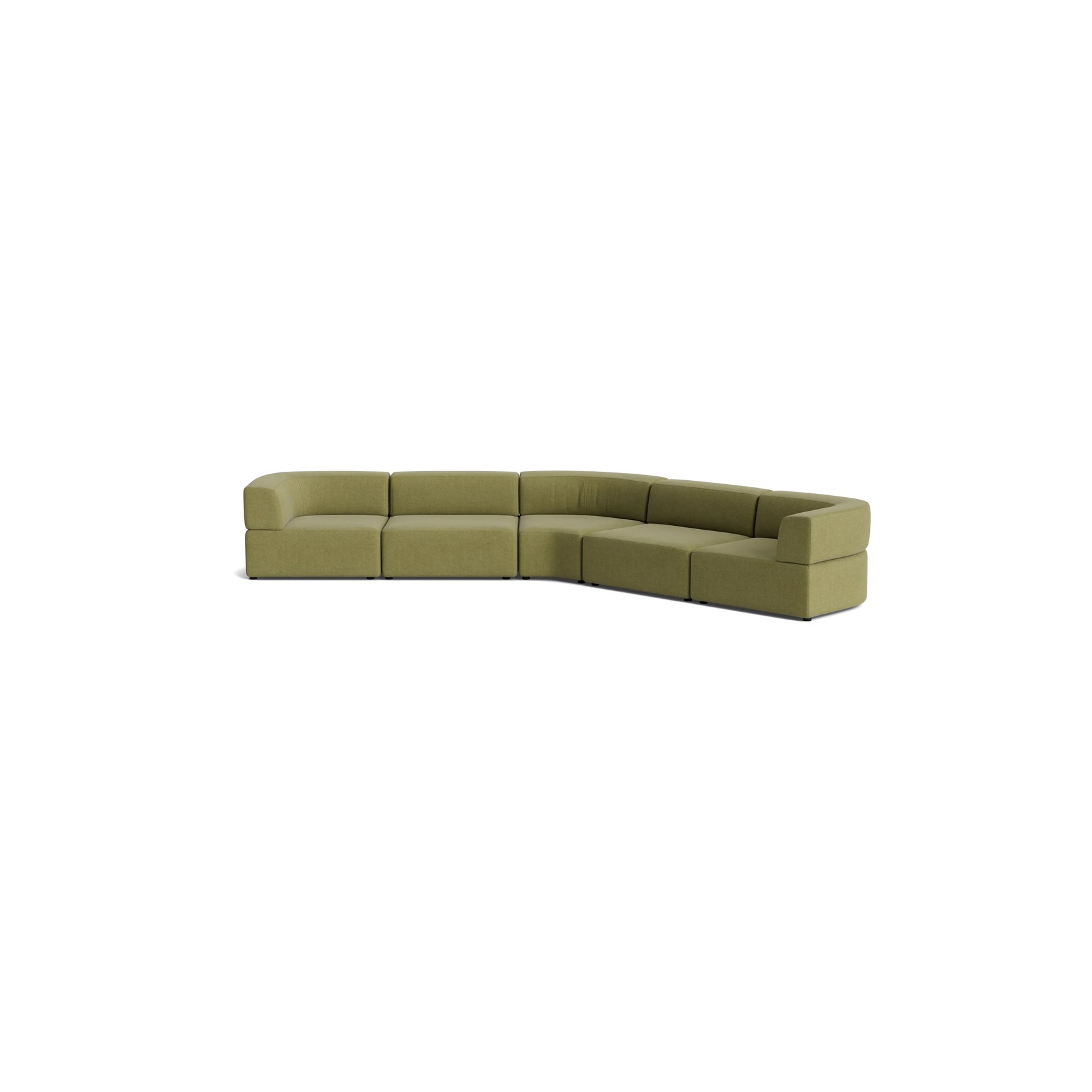 Stretch Large Closed Angle Sofa - Fossil Eucalyptus gallery detail image