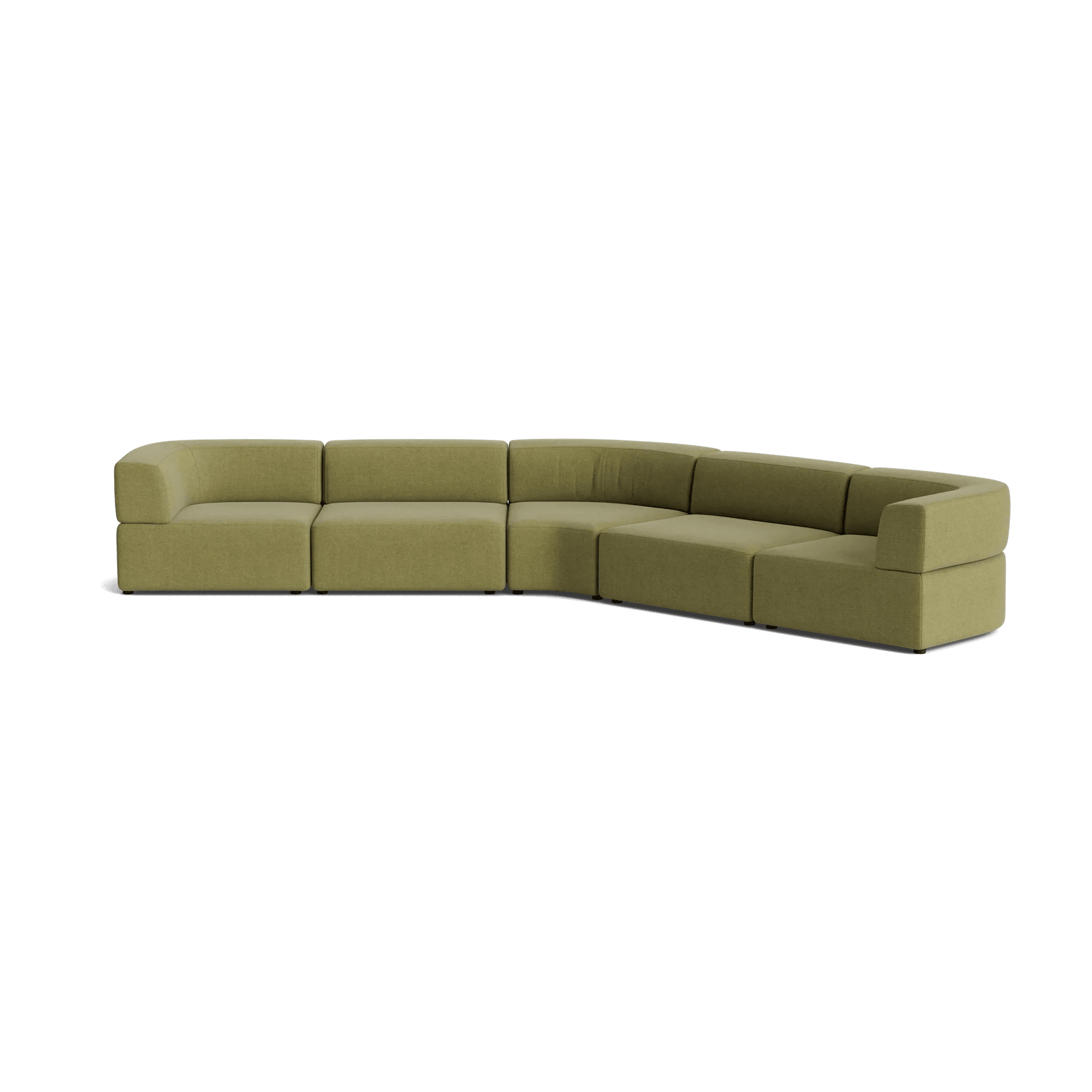Stretch Large Closed Angle Sofa - Fossil Eucalyptus gallery detail image