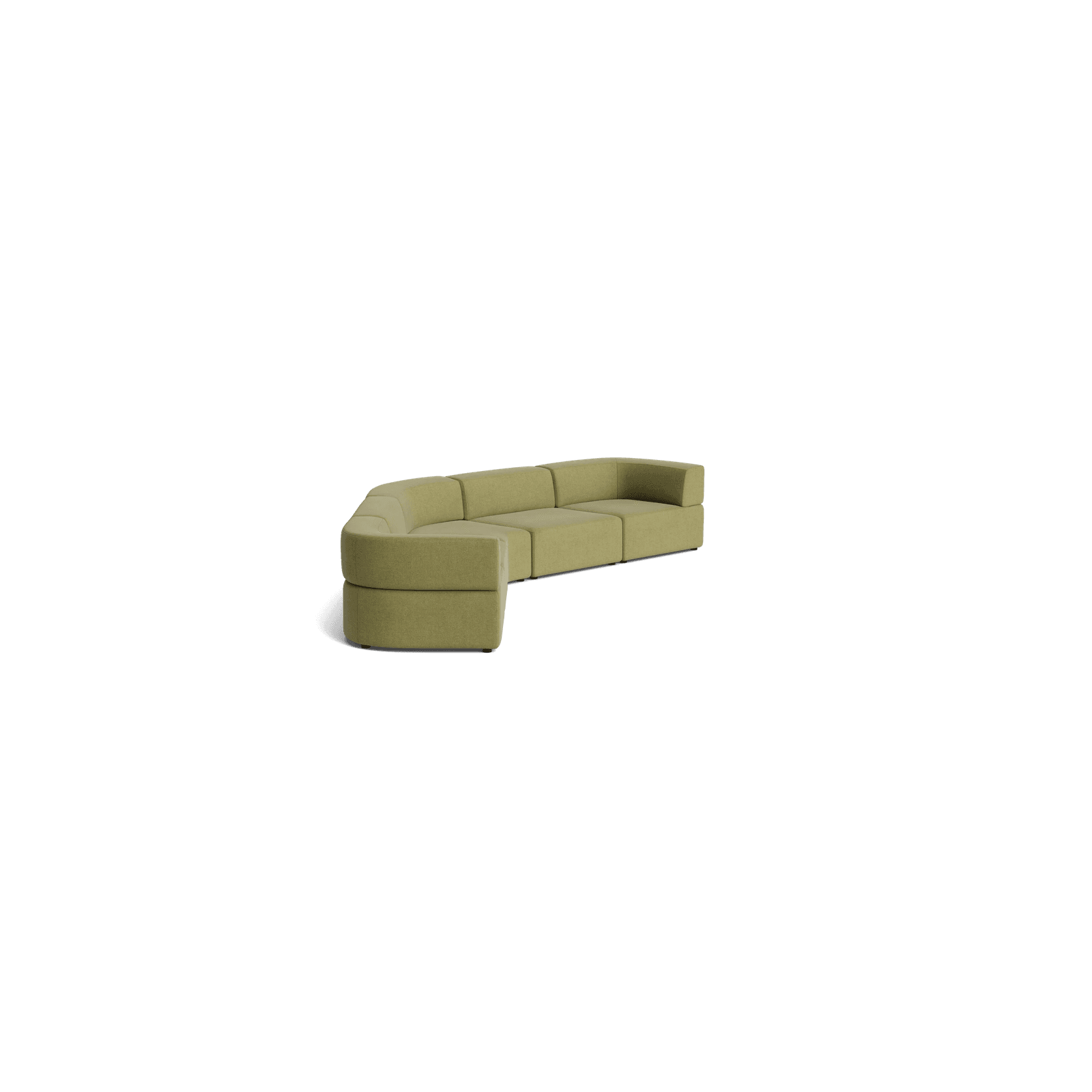 Stretch Large Closed Angle Sofa - Fossil Eucalyptus gallery detail image