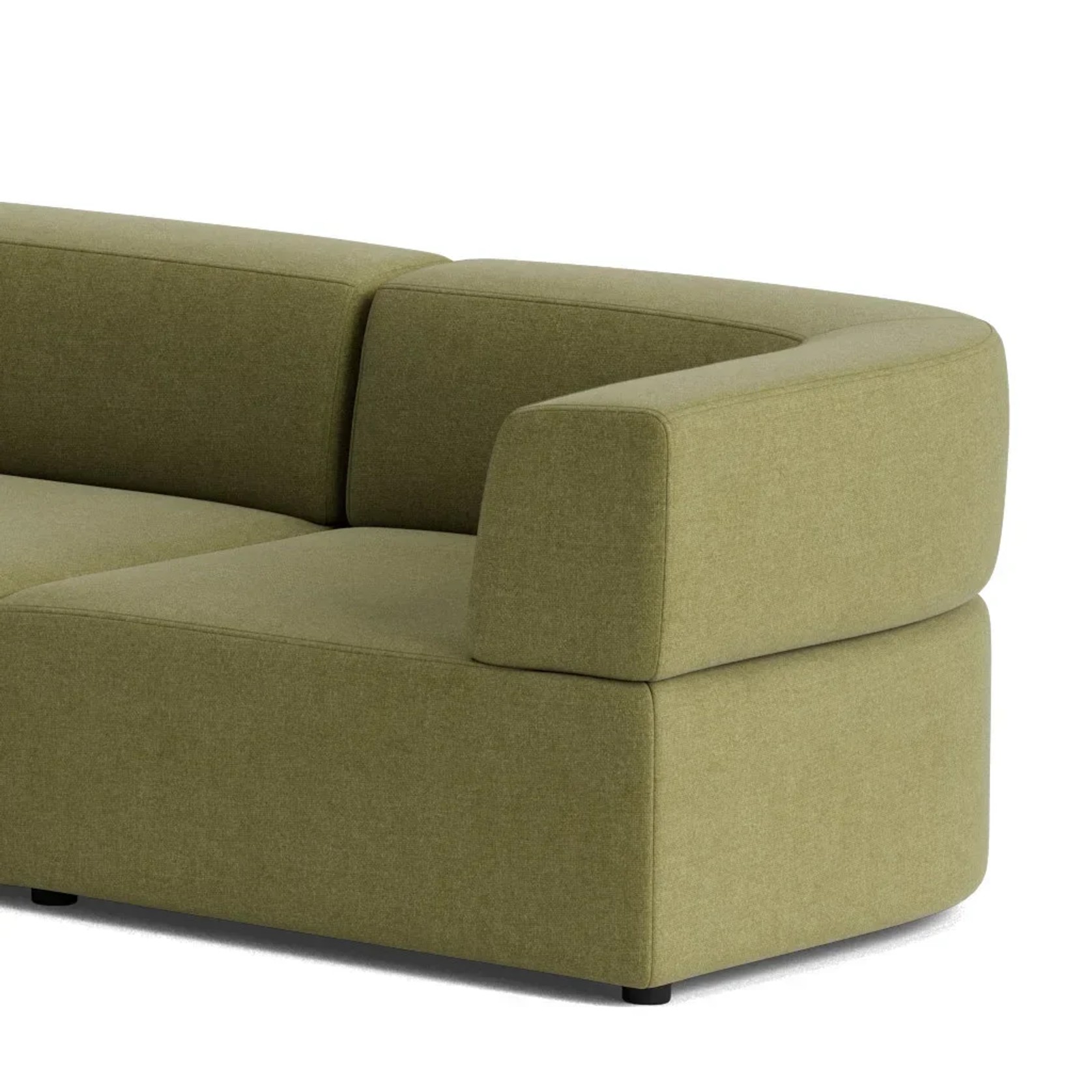 Stretch Large Closed Angle Sofa - Fossil Eucalyptus gallery detail image