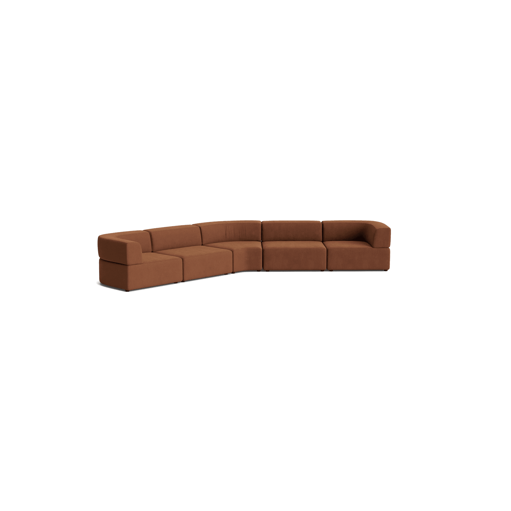 Stretch Large Closed Angle Sofa - Corduroy Cocoa gallery detail image