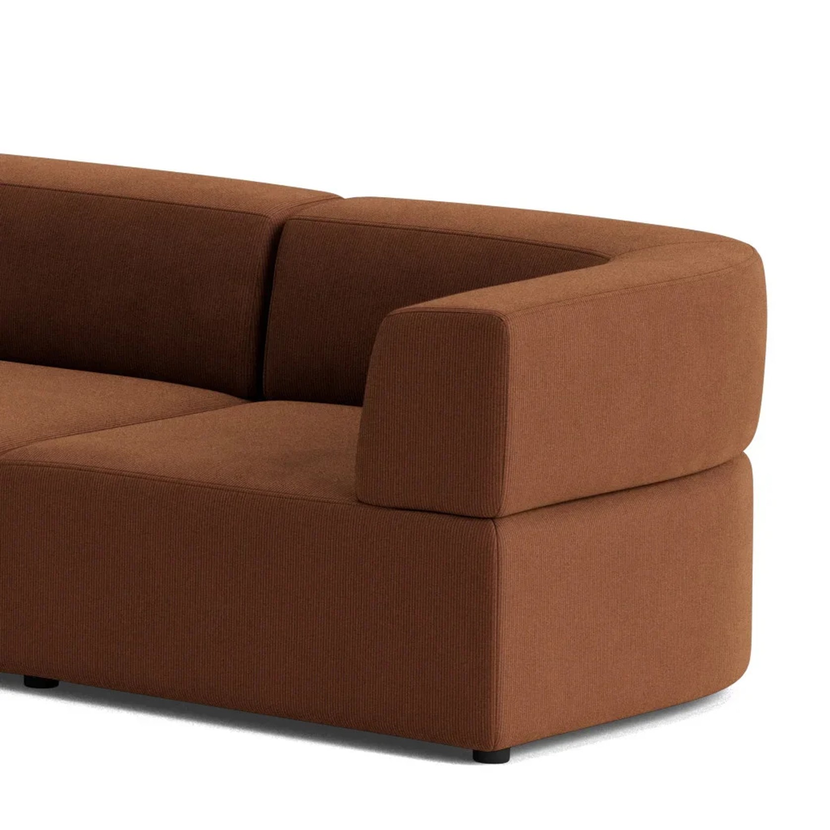 Stretch Large Closed Angle Sofa - Corduroy Cocoa gallery detail image