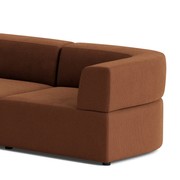 Stretch Large Closed Angle Sofa - Corduroy Cocoa gallery detail image