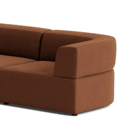 Stretch Large Closed Angle Sofa - Corduroy Cocoa gallery detail image