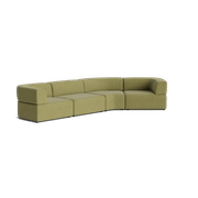 Stretch Closed Angle Sofa - Fossil Eucalyptus gallery detail image