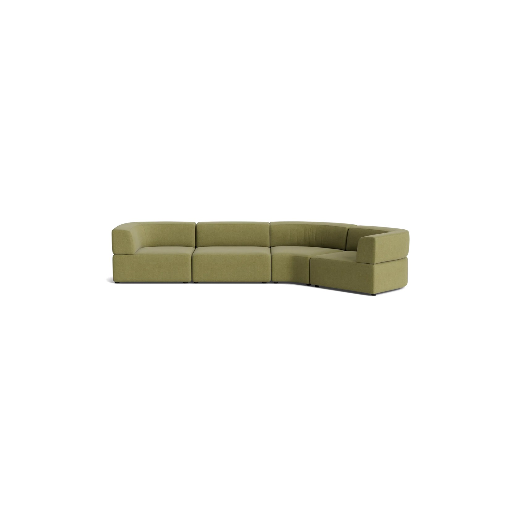 Stretch Closed Angle Sofa - Fossil Eucalyptus gallery detail image