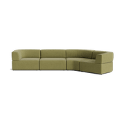 Stretch Closed Angle Sofa - Fossil Eucalyptus gallery detail image