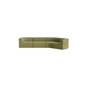 Stretch Closed Angle Sofa - Fossil Eucalyptus gallery detail image