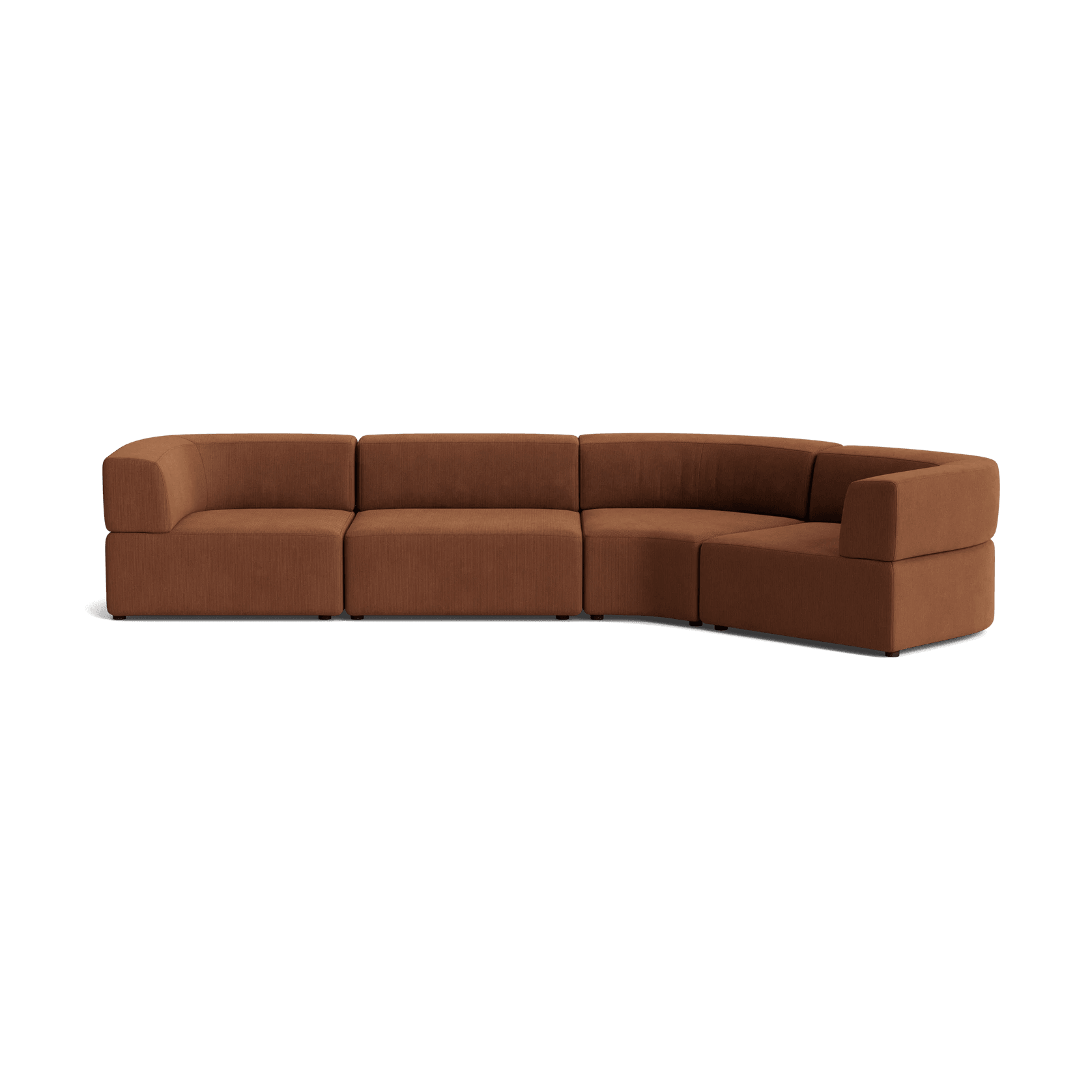 Stretch Closed Angle Sofa - Corduroy Cocoa gallery detail image