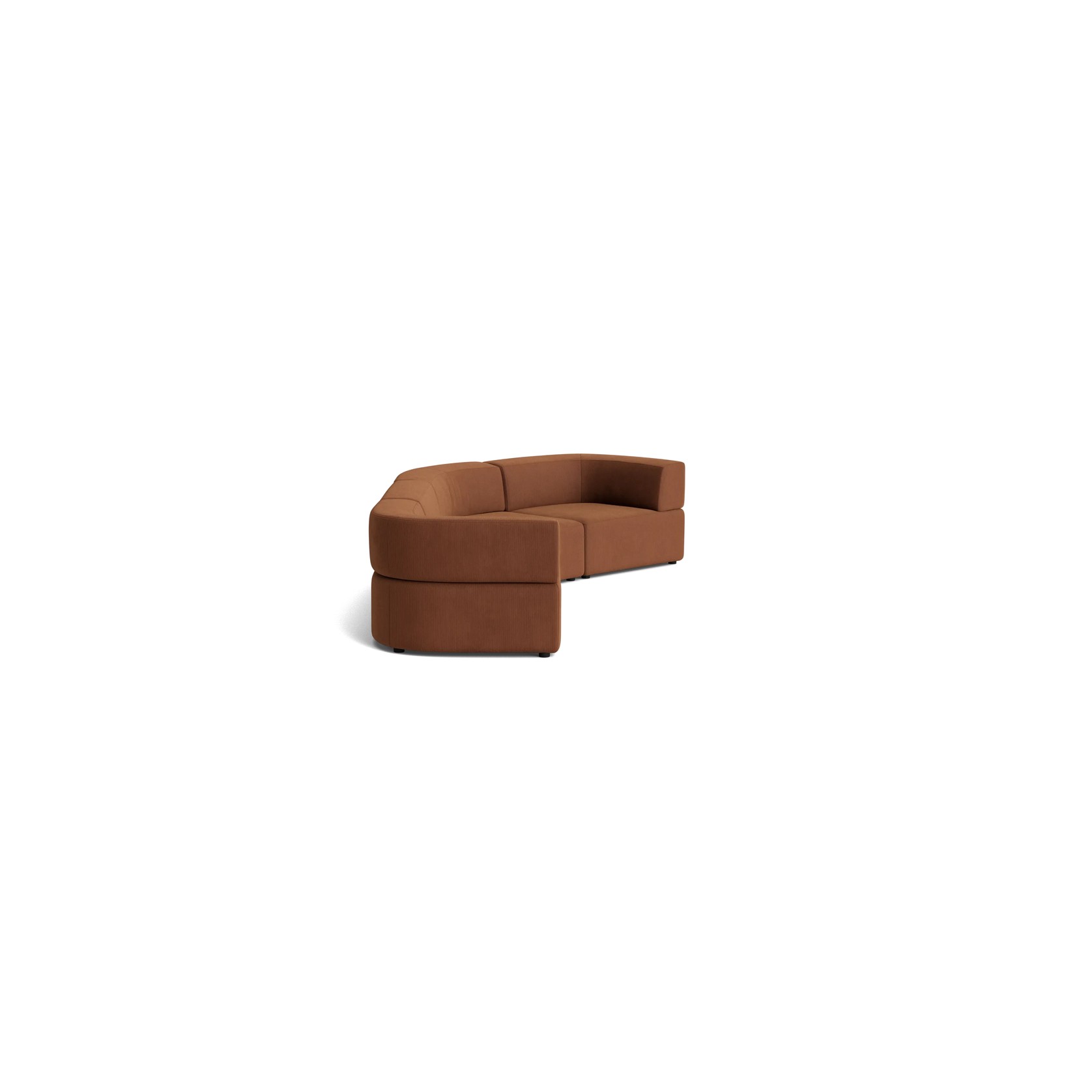 Stretch Closed Angle Sofa - Corduroy Cocoa gallery detail image
