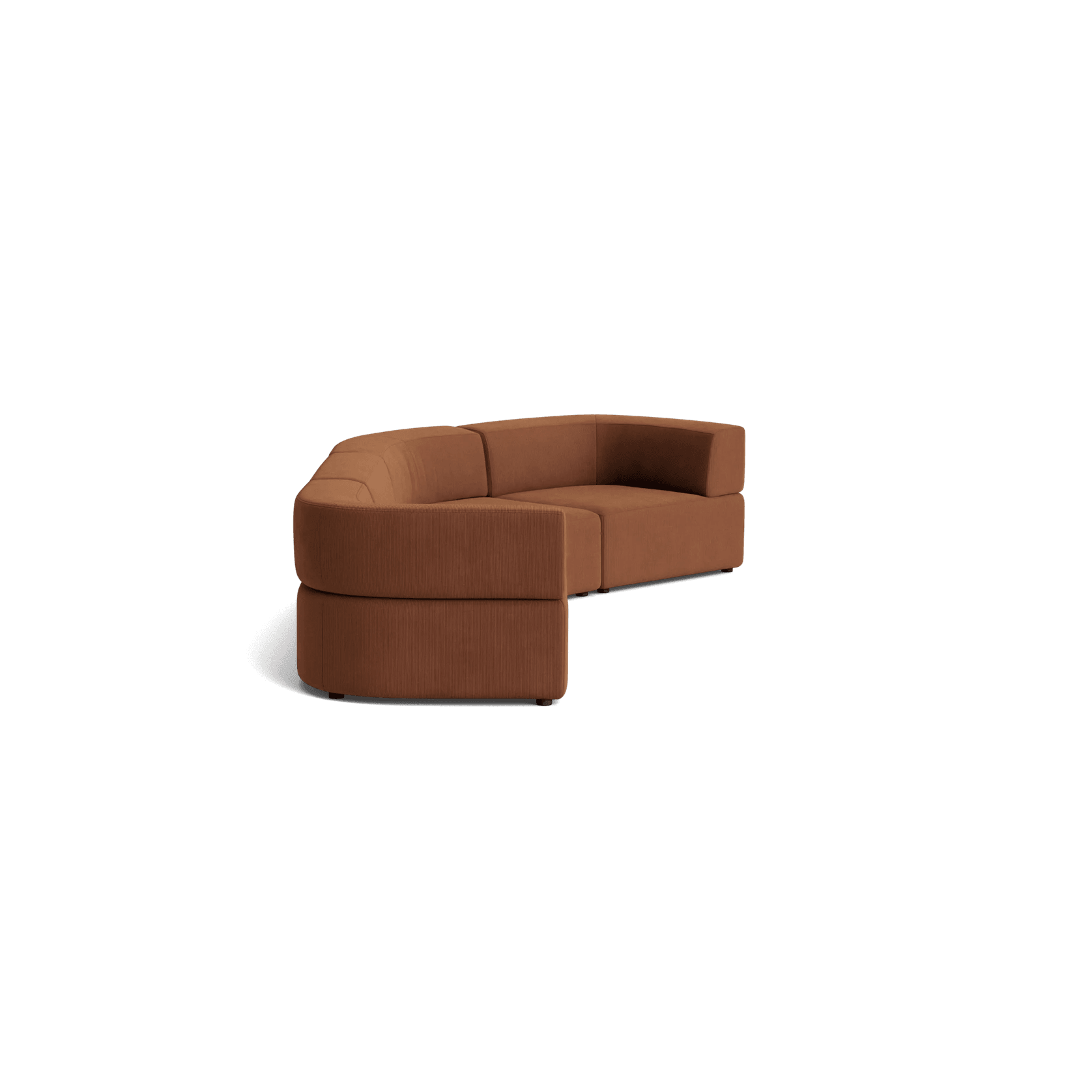 Stretch Closed Angle Sofa - Corduroy Cocoa gallery detail image