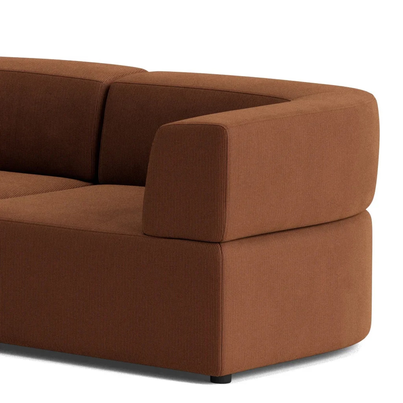 Stretch Closed Angle Sofa - Corduroy Cocoa gallery detail image