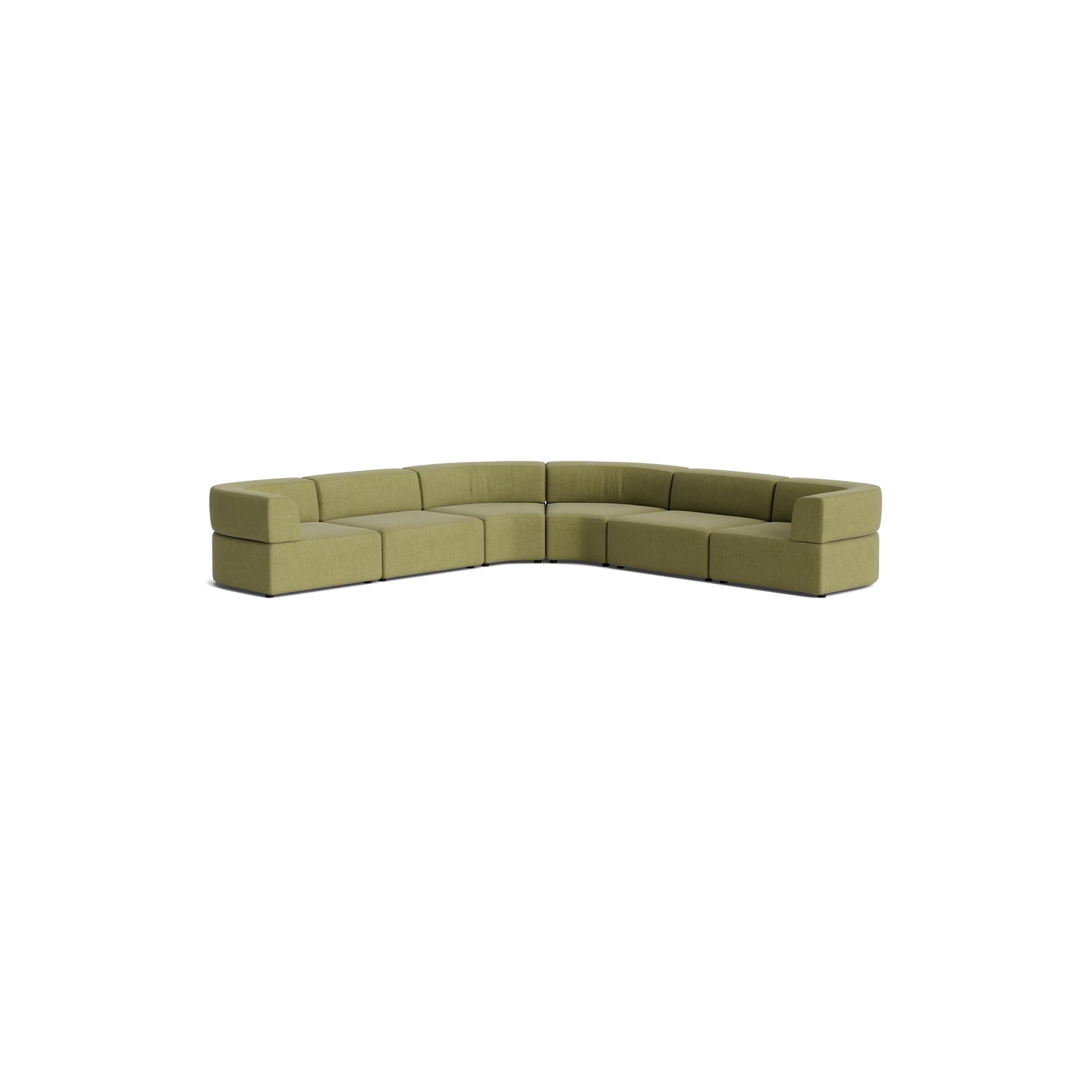 Stretch Large Angled Corner Sofa - Fossil Eucalyptus gallery detail image