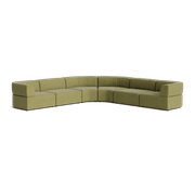 Stretch Large Angled Corner Sofa - Fossil Eucalyptus gallery detail image