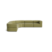 Stretch Large Angled Corner Sofa - Fossil Eucalyptus gallery detail image