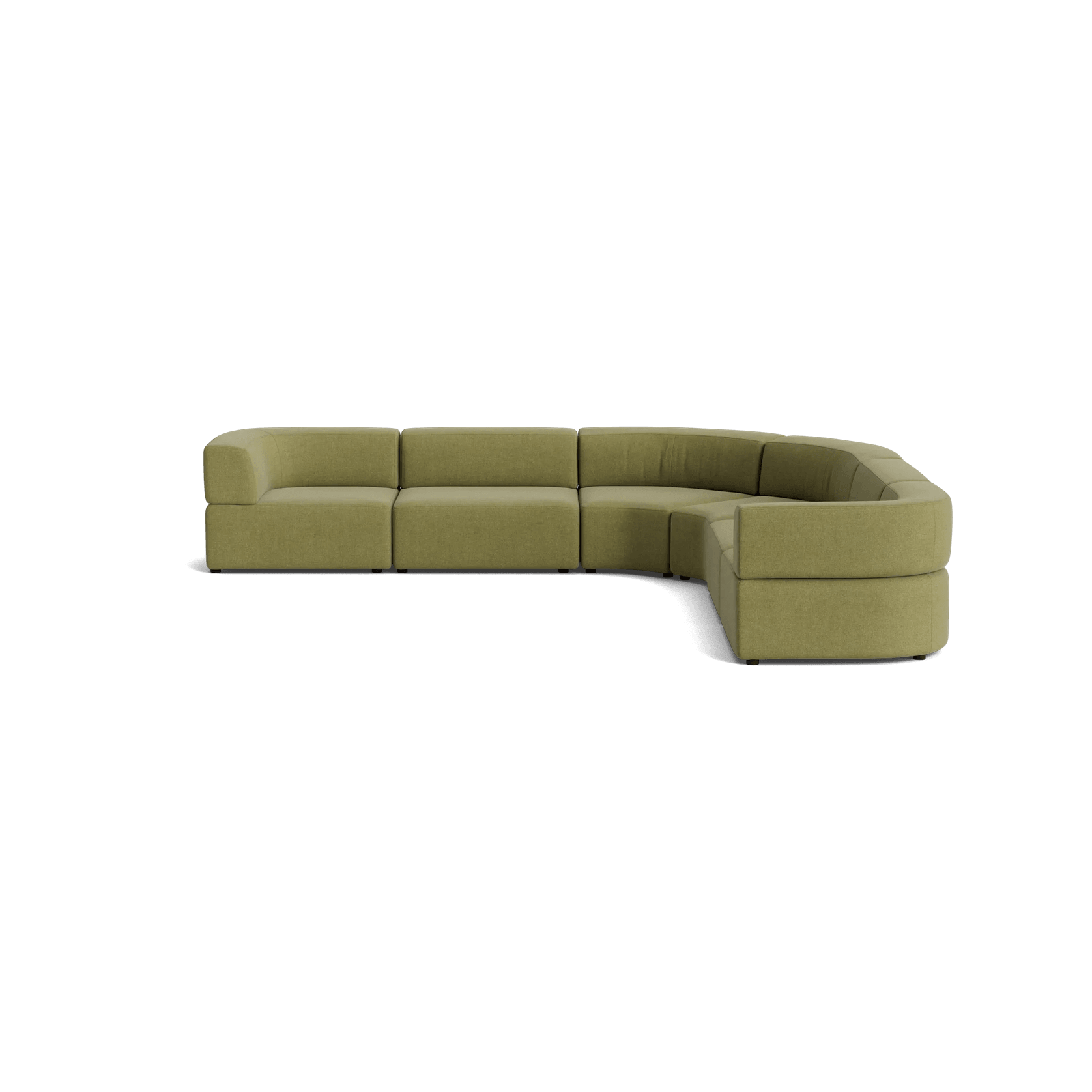 Stretch Large Angled Corner Sofa - Fossil Eucalyptus gallery detail image