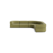 Stretch Large Angled Corner Sofa - Fossil Eucalyptus gallery detail image