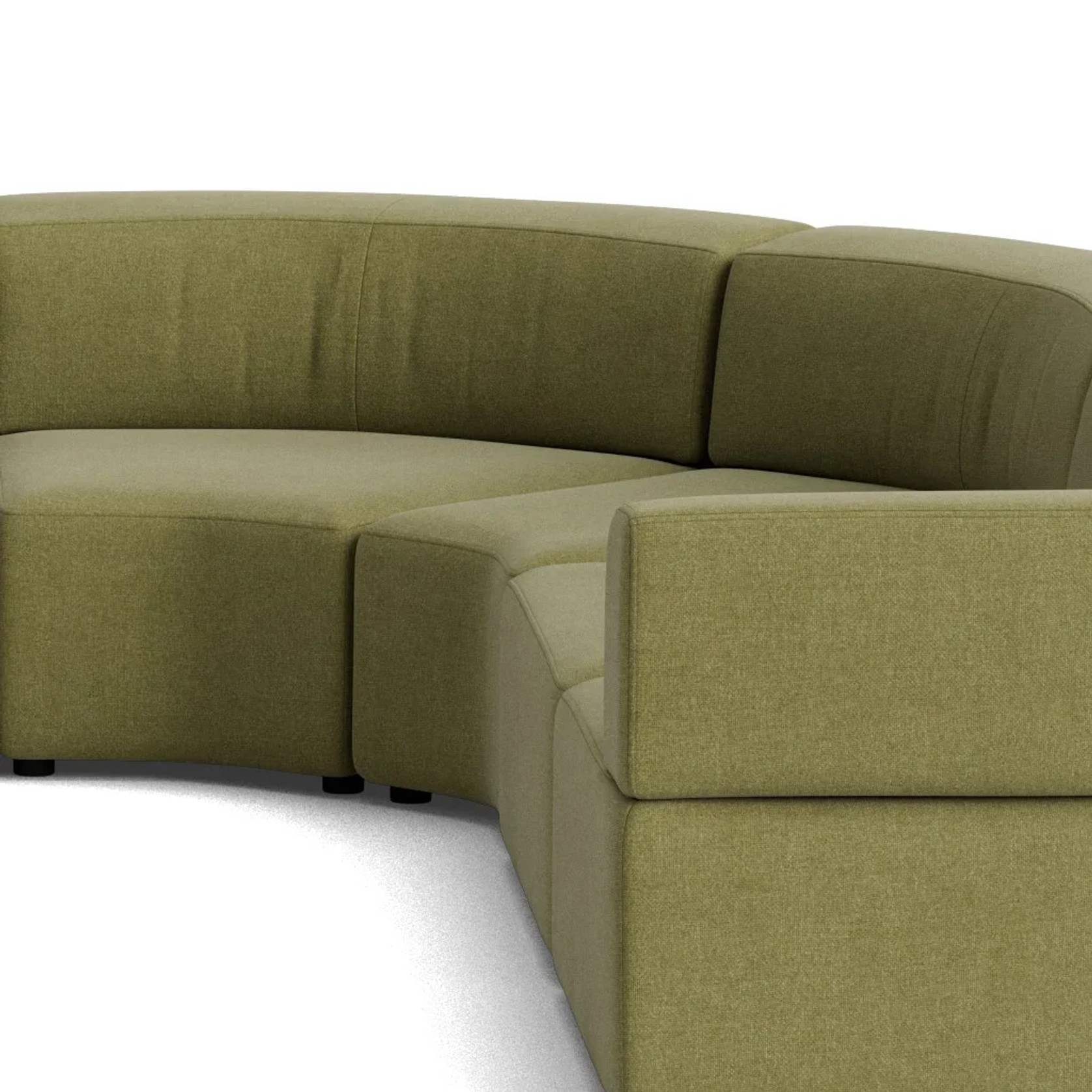 Stretch Large Angled Corner Sofa - Fossil Eucalyptus gallery detail image
