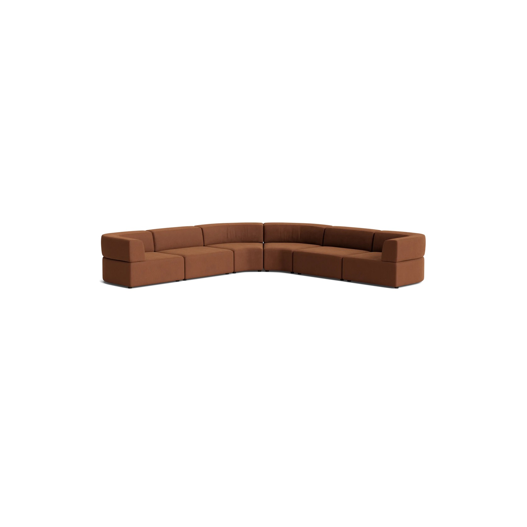Stretch Large Angled Corner Sofa - Corduroy Cocoa gallery detail image