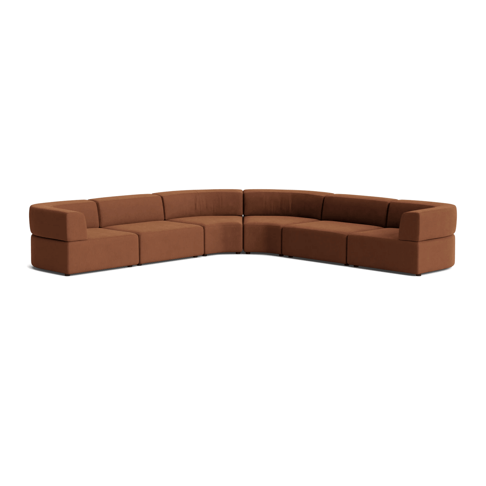 Stretch Large Angled Corner Sofa - Corduroy Cocoa gallery detail image
