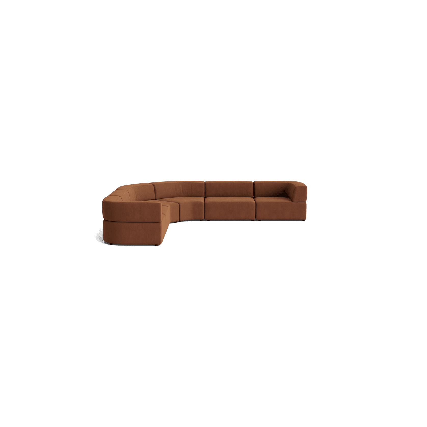 Stretch Large Angled Corner Sofa - Corduroy Cocoa gallery detail image