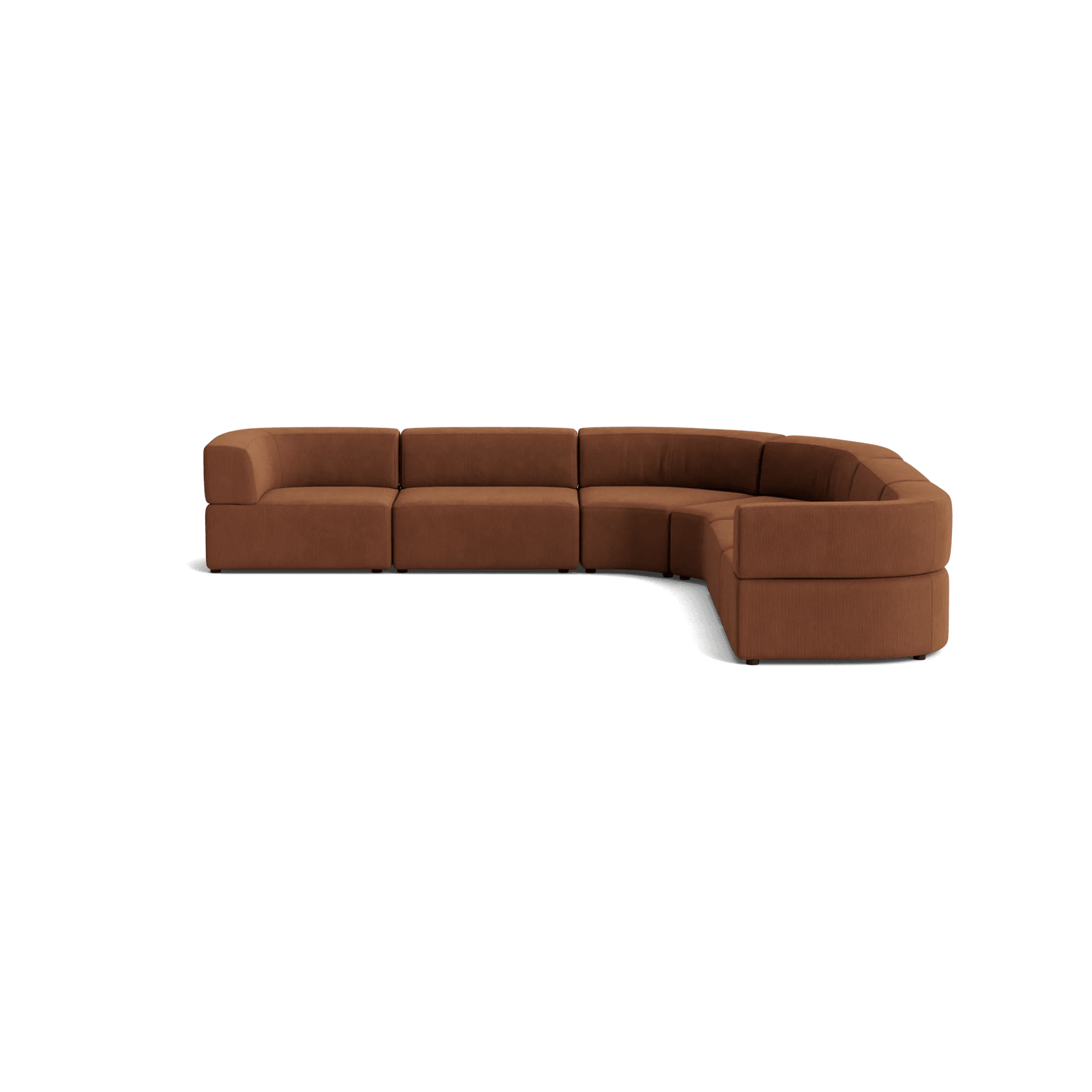 Stretch Large Angled Corner Sofa - Corduroy Cocoa gallery detail image