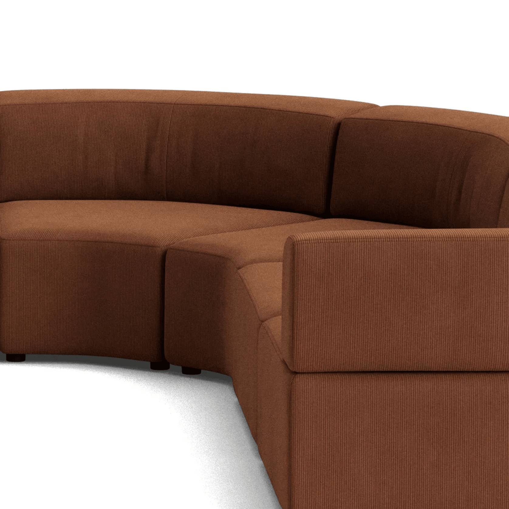 Stretch Large Angled Corner Sofa - Corduroy Cocoa gallery detail image