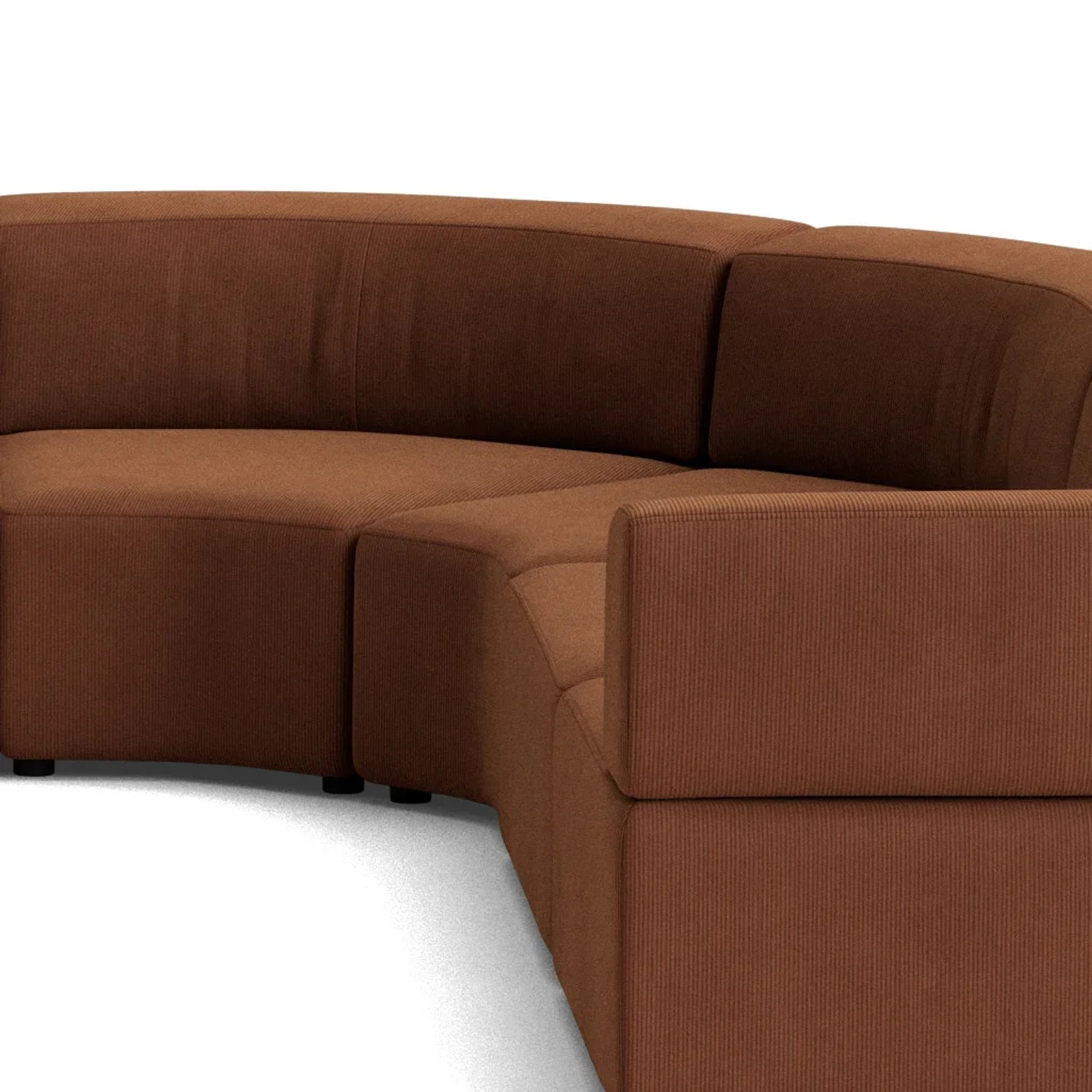 Stretch Large Angled Corner Sofa - Corduroy Cocoa gallery detail image