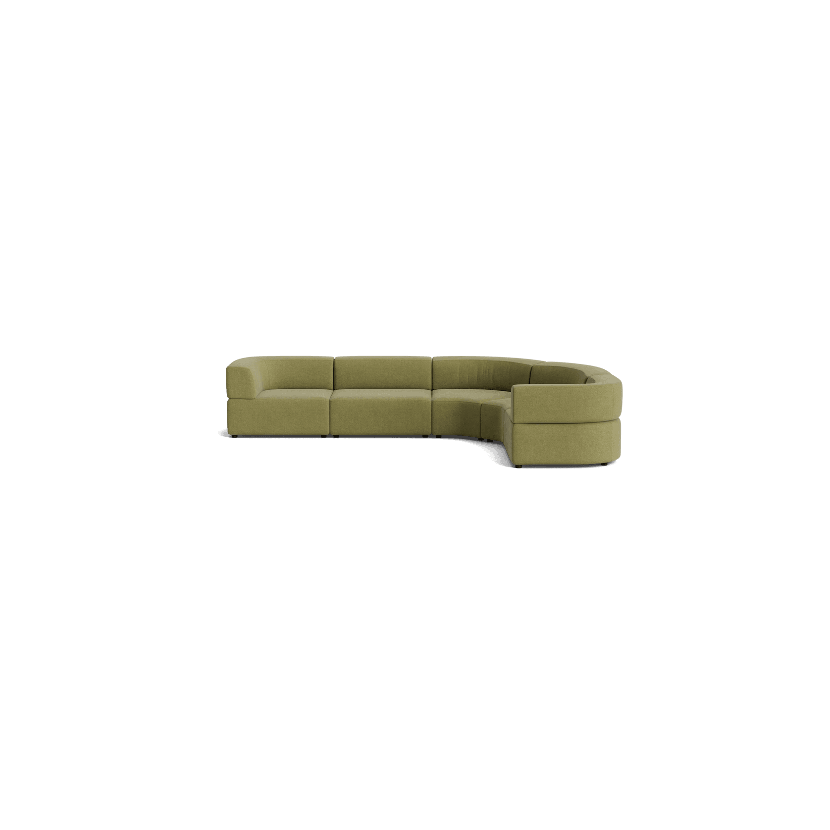 Stretch Angled Corner Sofa - Fossil Eucalyptus gallery detail image