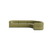 Stretch Angled Corner Sofa - Fossil Eucalyptus gallery detail image