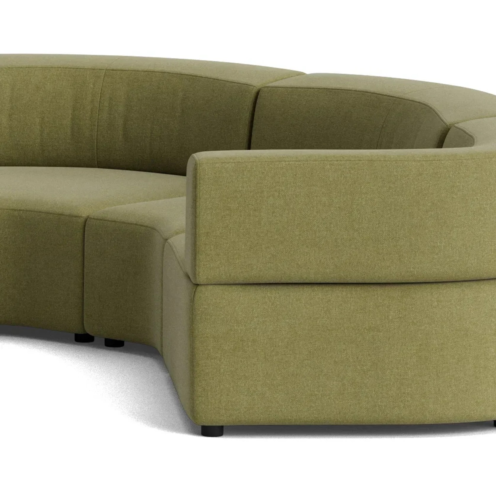 Stretch Angled Corner Sofa - Fossil Eucalyptus gallery detail image