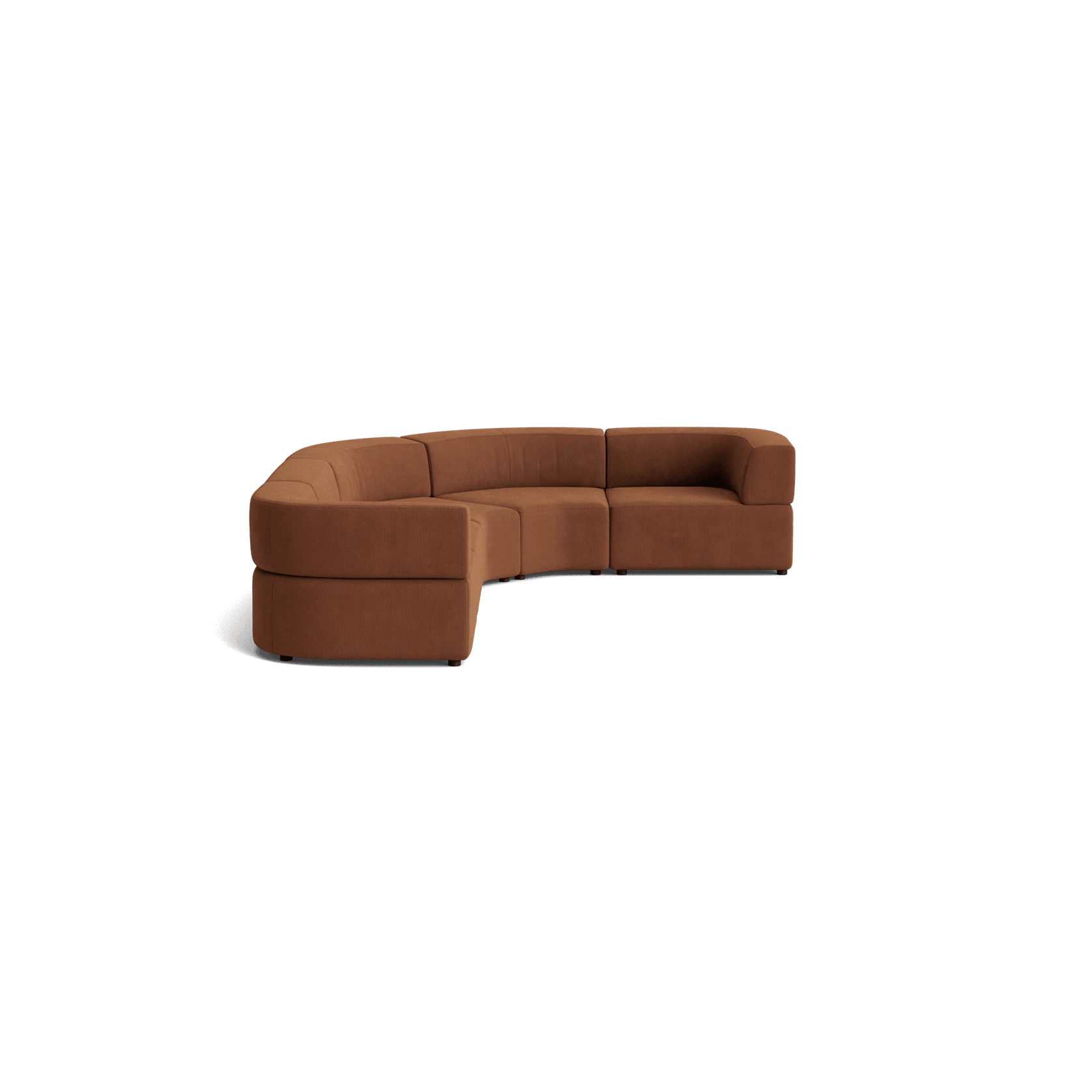 Stretch Angled Corner Sofa - Corduroy Cocoa gallery detail image
