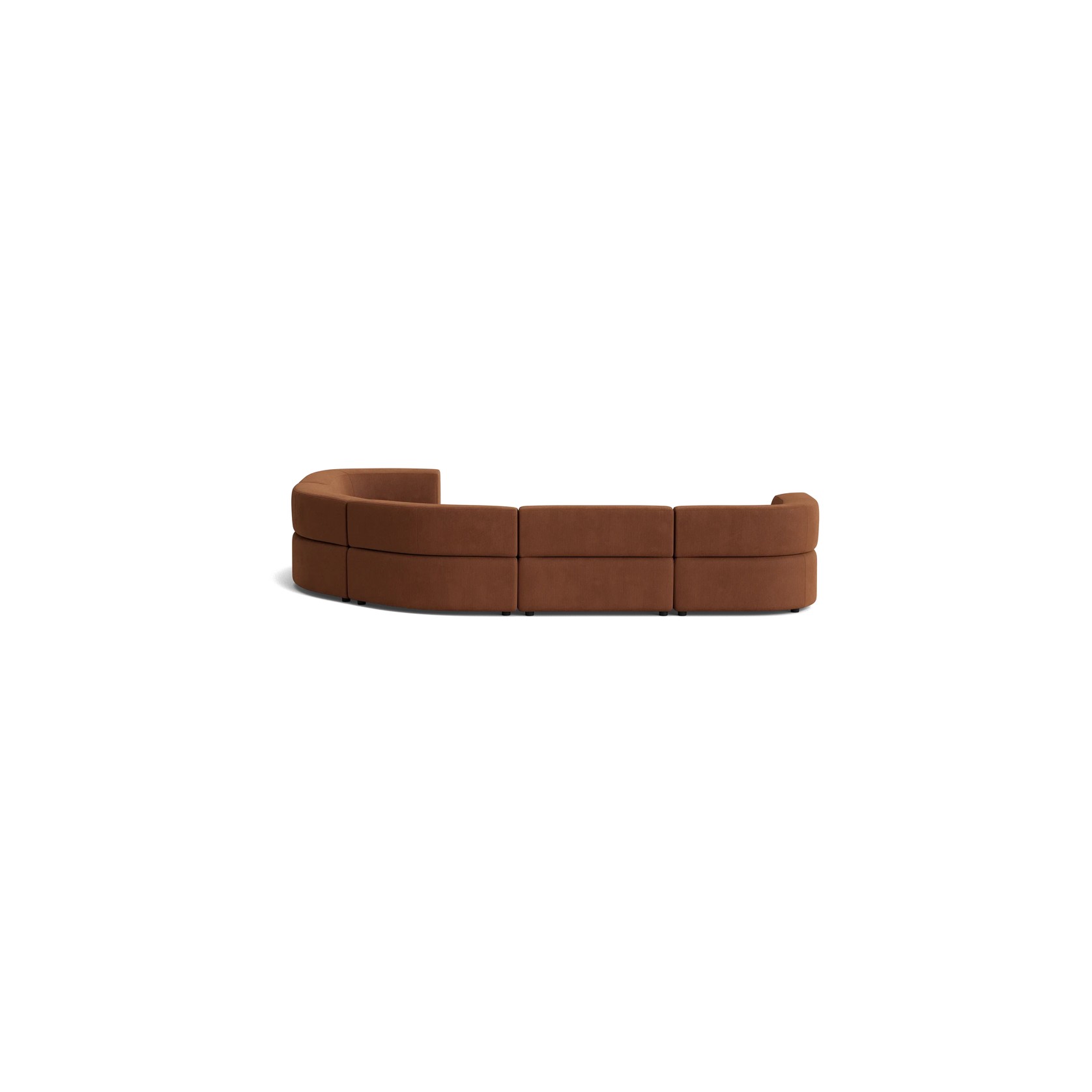 Stretch Angled Corner Sofa - Corduroy Cocoa gallery detail image