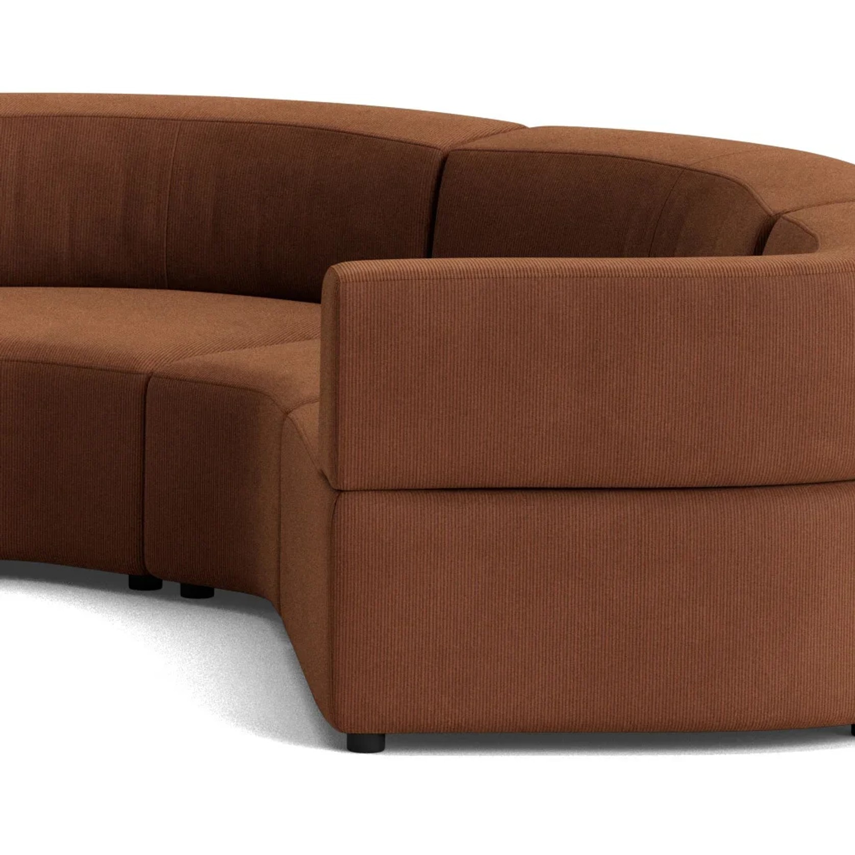 Stretch Angled Corner Sofa - Corduroy Cocoa gallery detail image