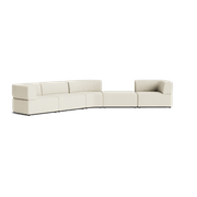 Stretch Large Angled Gap Sofa - Copenhagen Grey gallery detail image