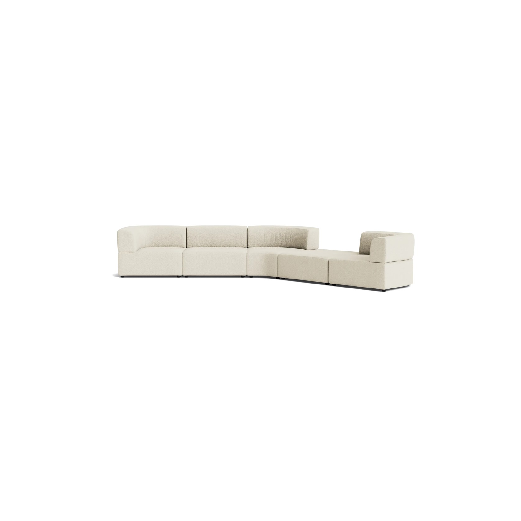 Stretch Large Angled Gap Sofa - Copenhagen Grey gallery detail image
