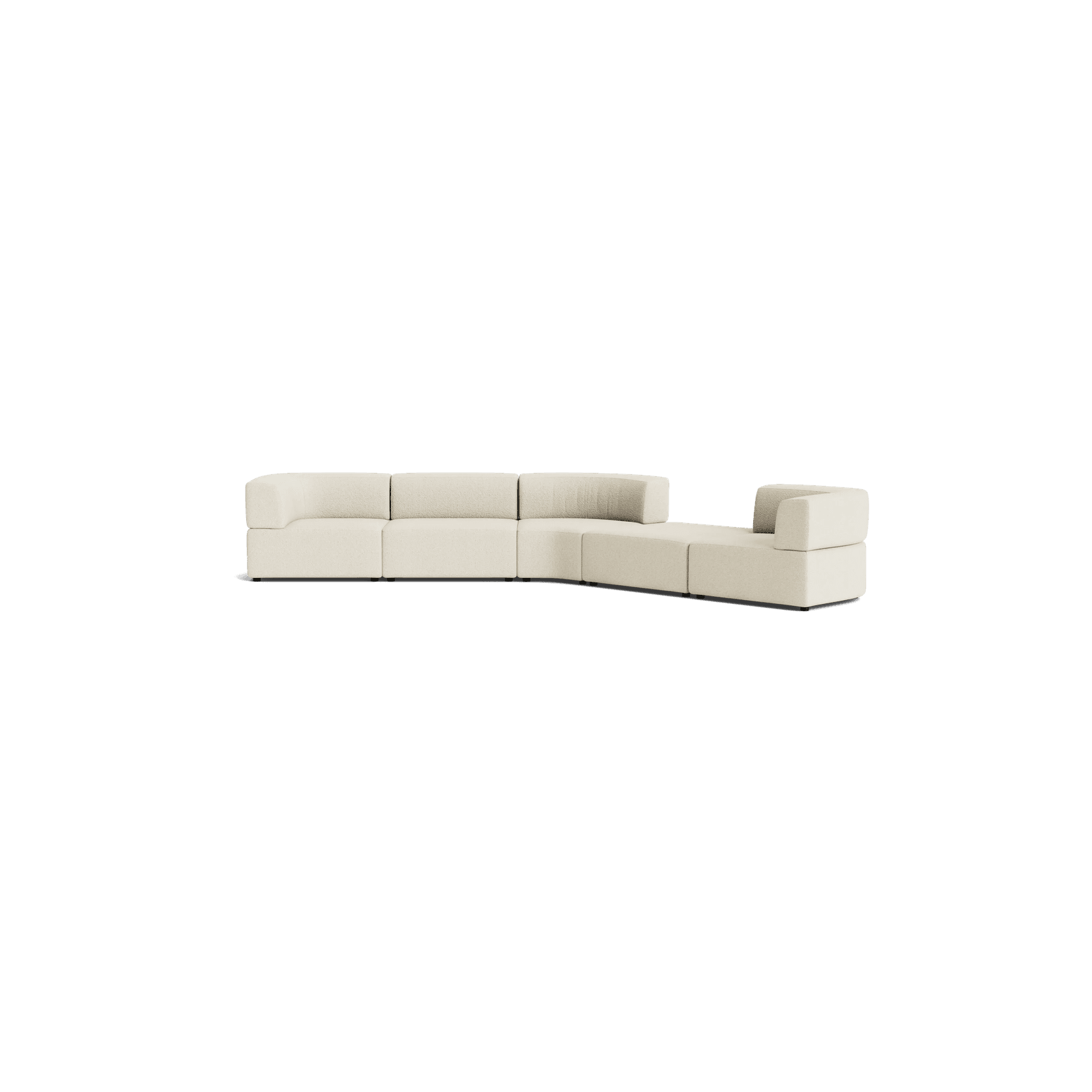 Stretch Large Angled Gap Sofa - Copenhagen Grey gallery detail image