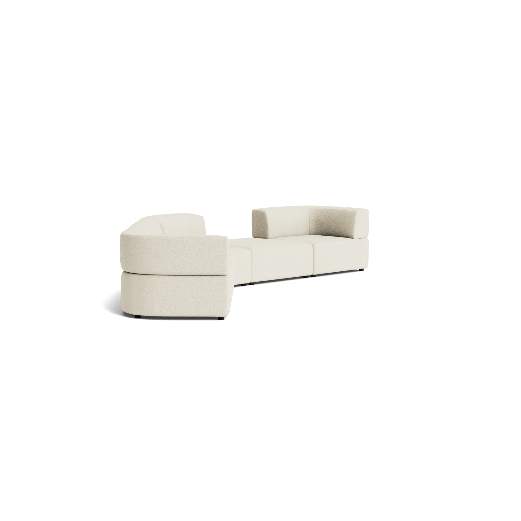 Stretch Large Angled Gap Sofa - Copenhagen Grey gallery detail image
