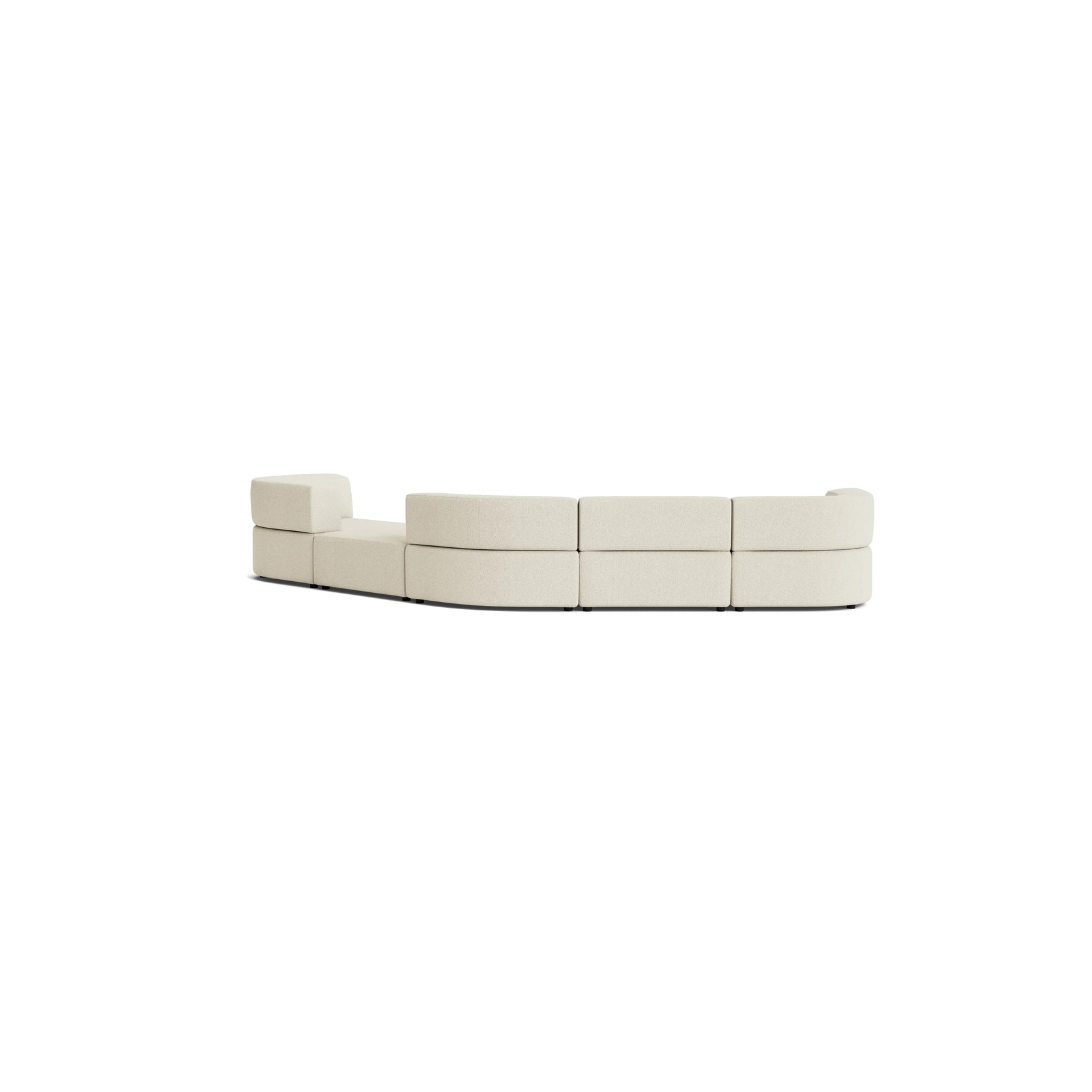 Stretch Large Angled Gap Sofa - Copenhagen Grey gallery detail image
