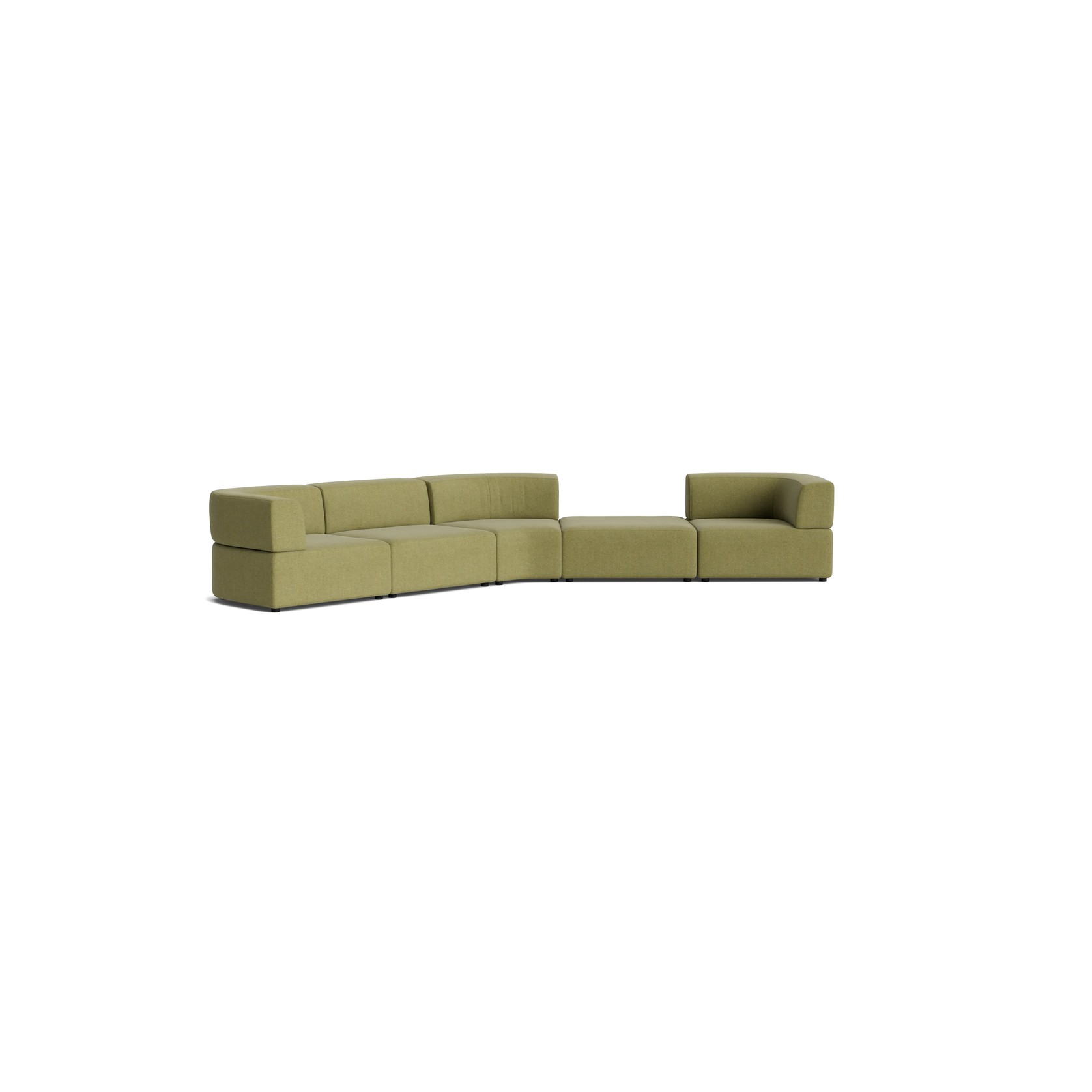 Stretch Large Angled Gap Sofa - Fossil Eucalyptus gallery detail image
