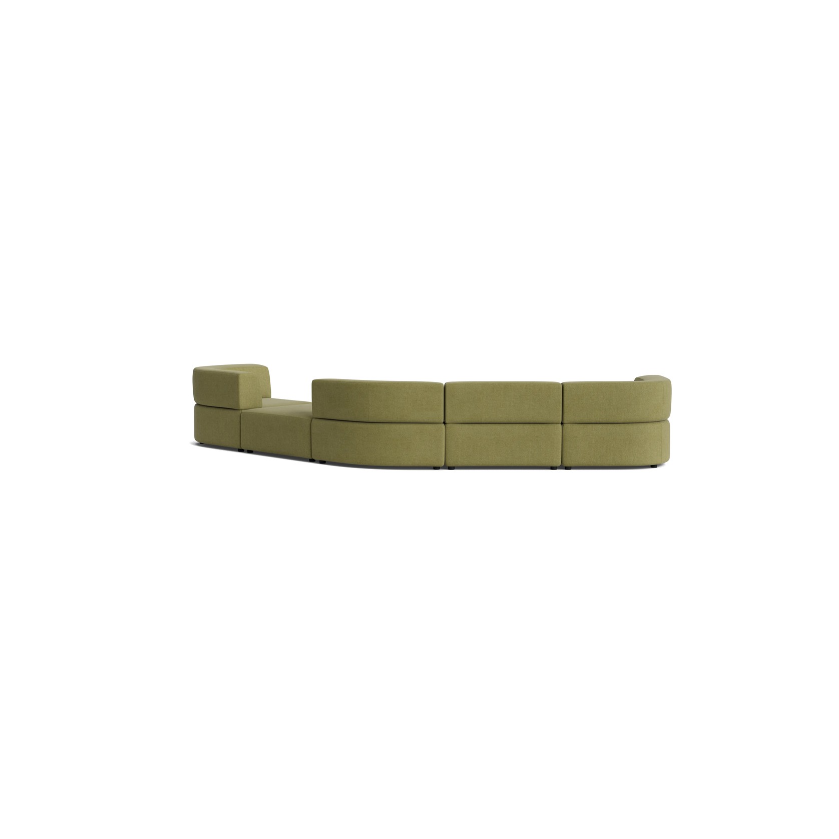 Stretch Large Angled Gap Sofa - Fossil Eucalyptus gallery detail image